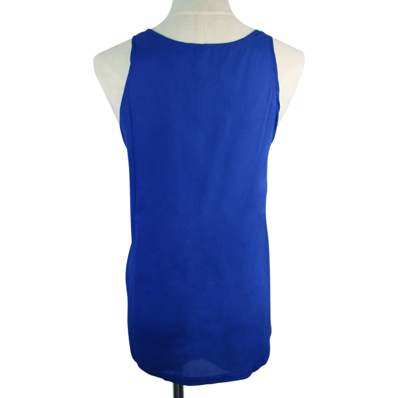 

2021 Summer Sleeveless Tops Women Fashion Solid Black Vest Casual Tank Chiffon White Loose Comfy Shirt Hot Sell Femme Clothes