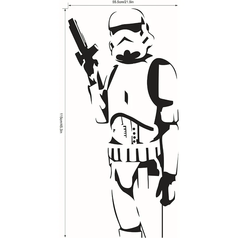 Классический Stormtrooper стены Стикеры Звездные войны Виниловая Наклейка Искусство