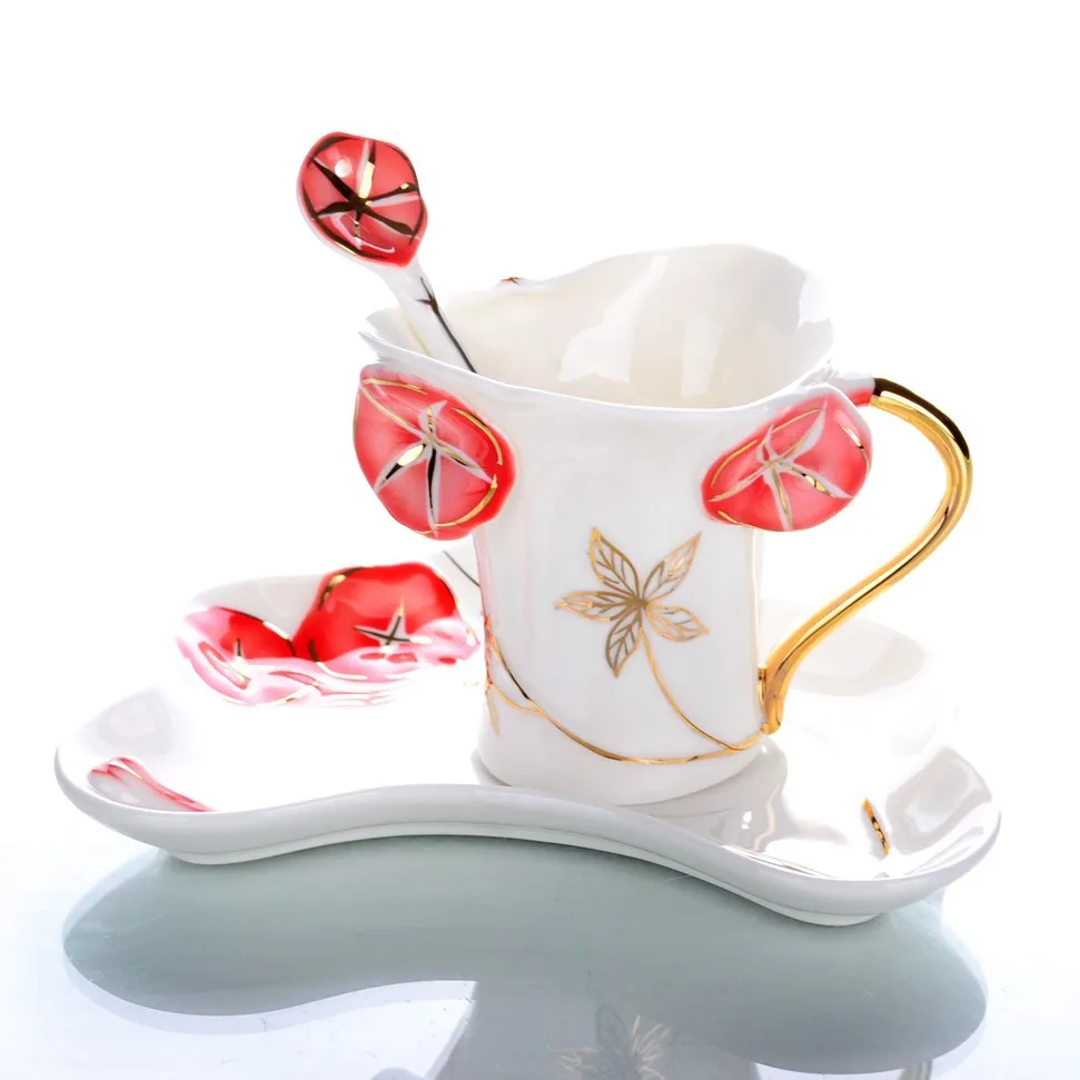 Изысканная китайская характерная Подарочная чашка фарфоровая эмалированная