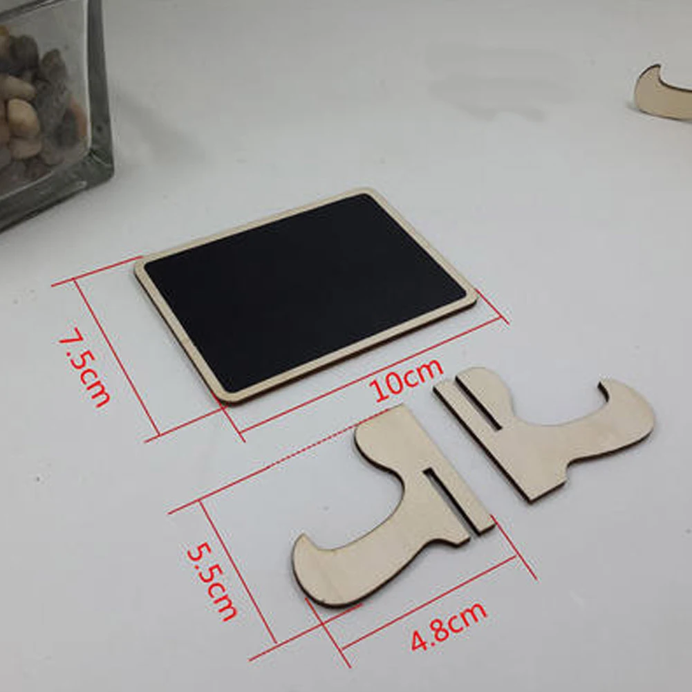 ZQEDY DIY Мини меловая доска квадратные деревянные винтажный декор для кухня бар