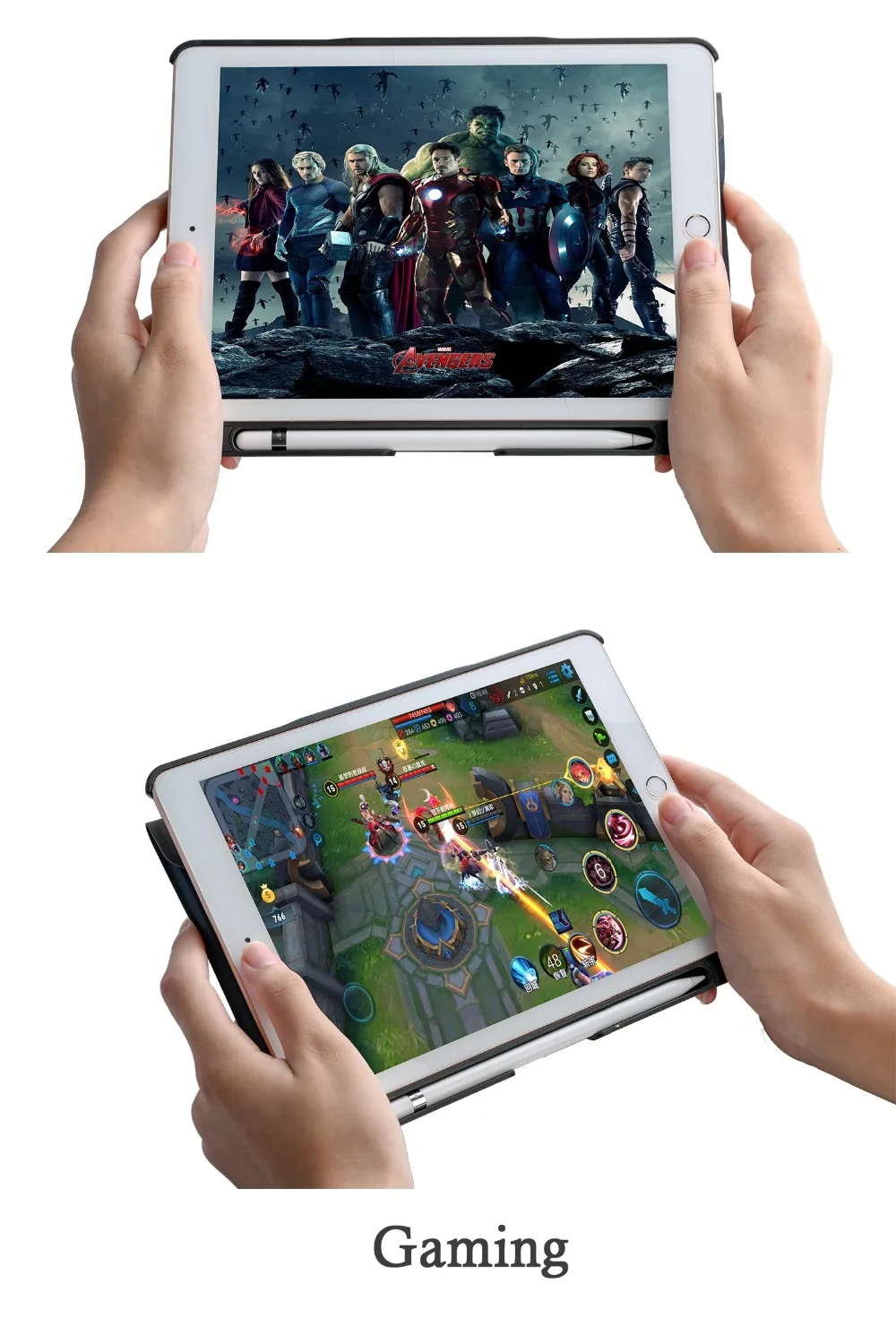 Чехол для iPad 6th 9,7 дюймов, съемная клавиатура с держателем для карандашей, подставка, кожаный чехол для iPad 9,7, чехол с клавиатурой A1893 A1954