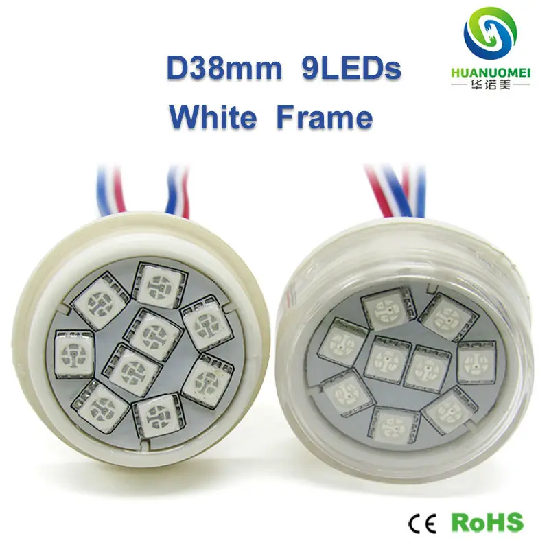 38 мм 9 светодиодов UCS1903 12 В rgb светодиодный пиксельный светильник 5050 smd модуль