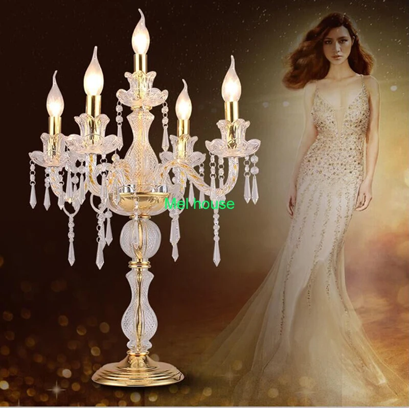 Гостиная Настольная лампа свечи свадебные украшения светодиодные настольная