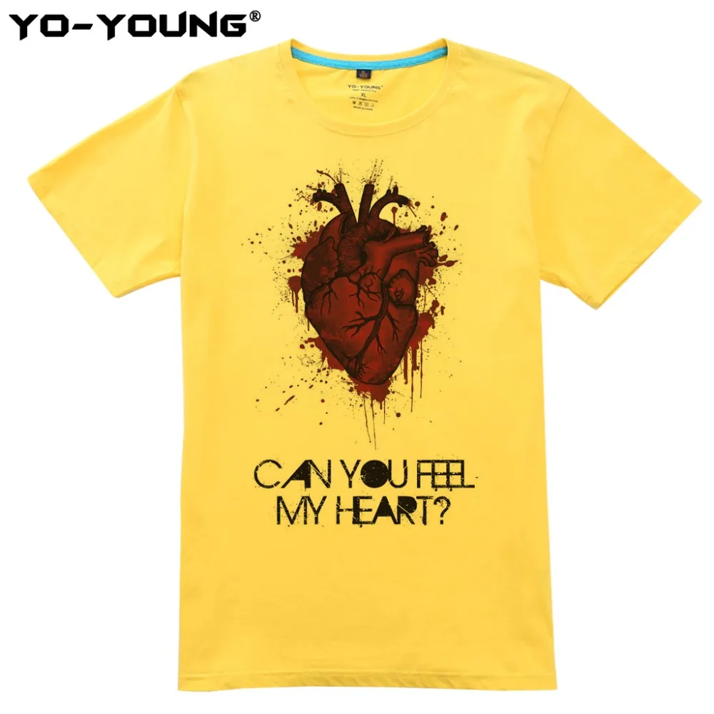 Bring Me The Horizon Can You Feel My Heart Men T Shirts Digital Printed 100% Combed Cotton 180gsm Top Tees Homme Customized | Мужская