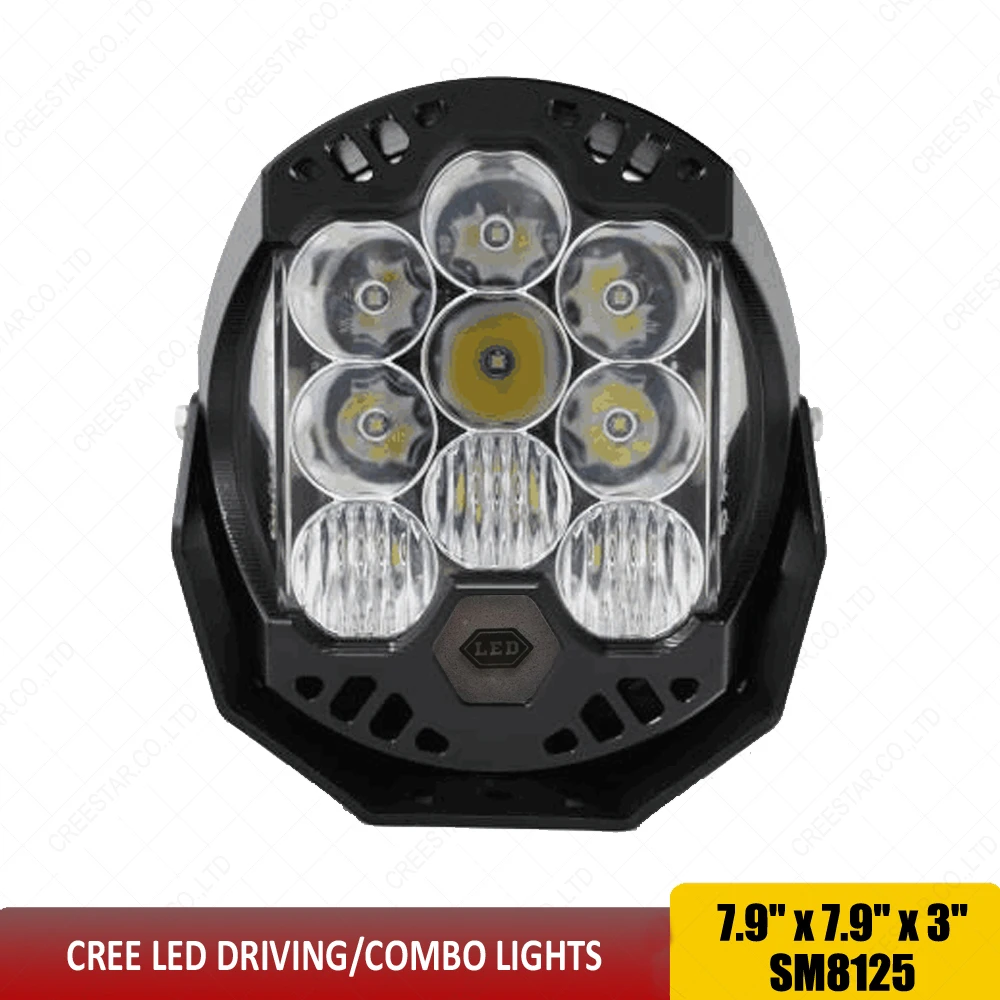 New LED Off Road Driving / Combo Light 125W 11500 Lumens 8&quot inch Auxiliary OffRoad Spot For Motorcycle Car Wrangler x1 | Автомобили и