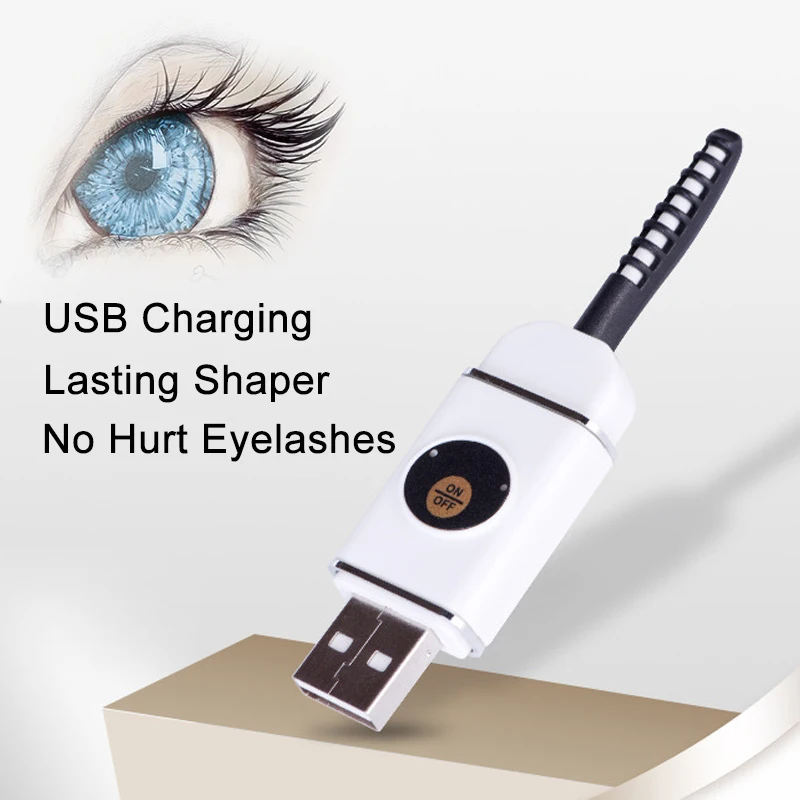 Новый U диск дизайнерский электрический USB для завивки ресниц с подогревом
