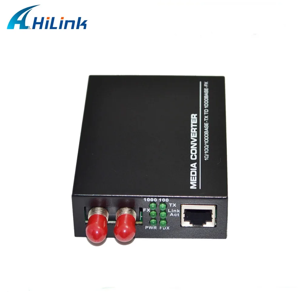 10/100/1000base-tx в 1000BASE-FX медиаконвертер дуплексный волоконный ST коннектор 550 м внешняя