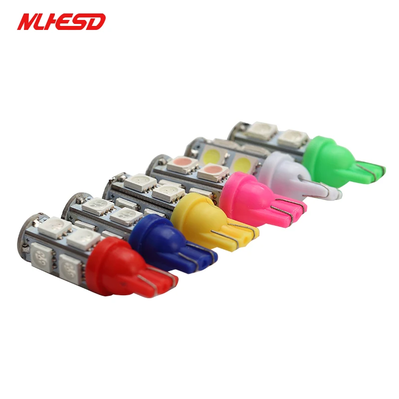 10 шт. оптовая продажа T10 9SMD 5050 9 Smd светодио дный автомобилей 194 168 192 W5W свет