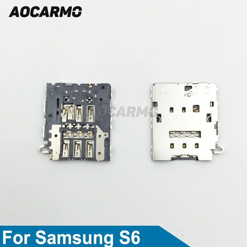 Сменный держатель для SIM карт Aocarmo разъем на плате Samsung Galaxy S6 Edge G925 G920i/F