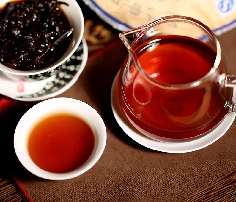 Run xiang tian xia Chinese Puer Tea Pu Er Cha 357g Cake Ripe Slimming tea Shu Healthy frees shipping |