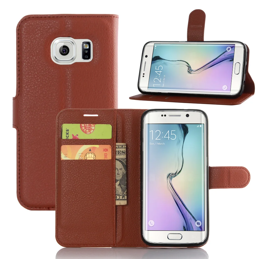 Винтажный чехол из искусственной кожи для Samsung Galaxy S7 Edge откидная крышка с