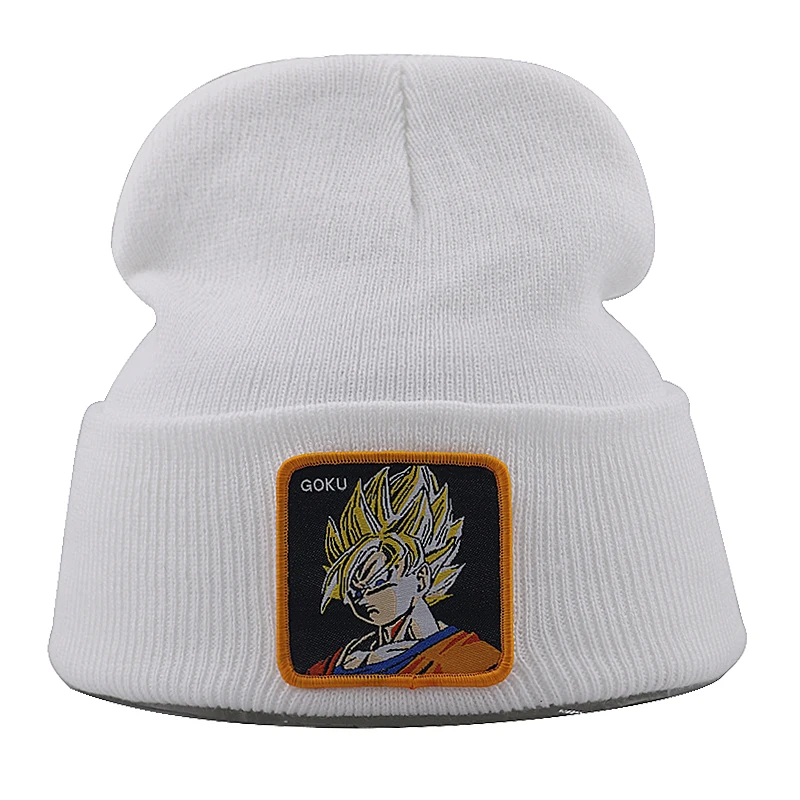 3D Вышивка Bone Dragon Ball вязаная шапочка хлопок Гибкие теплые зимние вязаные шапочки для мужчин и женщин Модные Лыжные шапки
