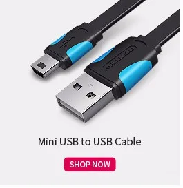 Vention Mini USB кабель для синхронизации данных USB 2,0 источник питания зарядное устройство и передача USB кабель для компьютера MP4 MP3 жесткий диск камера мини