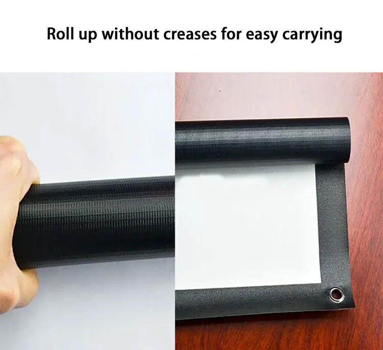 Thinyou складной экран для проектора 120 дюймов 16:9 ткань матовый белый проекционный экран для проектора ПВХ материал ecran проекция