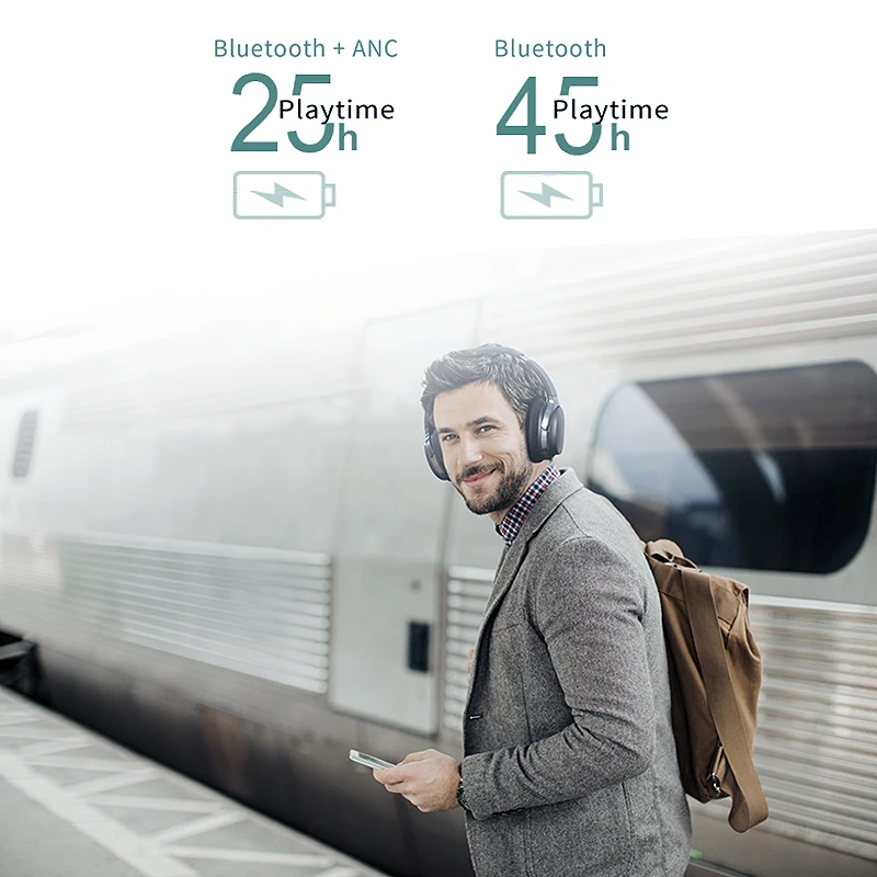 EDIFIER W860NB Bluetooth наушники ANC сенсорное управление Поддержка NFC сопряжение и aptX аудио декодирование Smart Touch беспроводные наушники