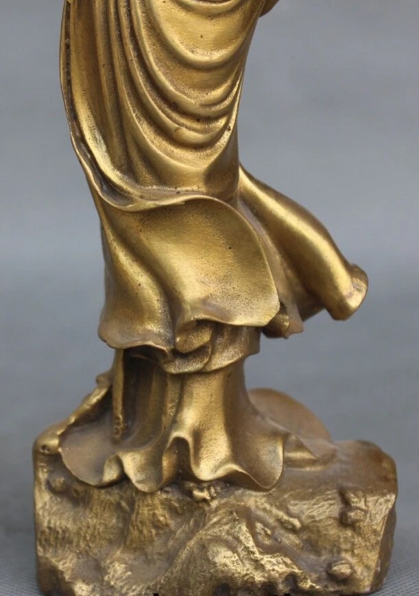 9 &quotКитайский буддийский из бронзы Arhat Damo Bodhidharma Dharma Daruma статуя Будды | Дом и сад