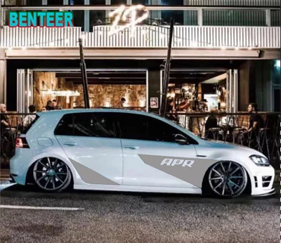 Серебристый 2 апреля наклейка на кузов автомобиля для Volkswagen VW Golf 6 7 GTI CC POLO Sagitar Bora Passat Touran - Название цвета: Серебристый