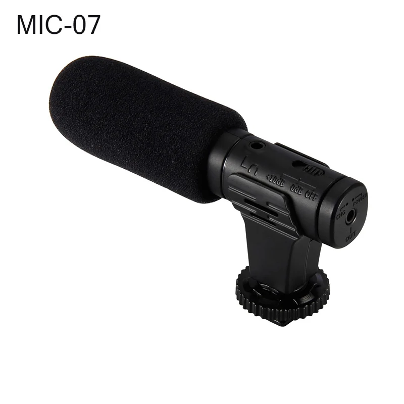 MIC-07 MIC-02/MIC-03/MIC-05/MIC-06/MIC-07 3,5 мм микрофон для мобильного телефона/камеры Запись видео супер-кардиоидный указывающий стерео микрофон - Цвет: MIC-07