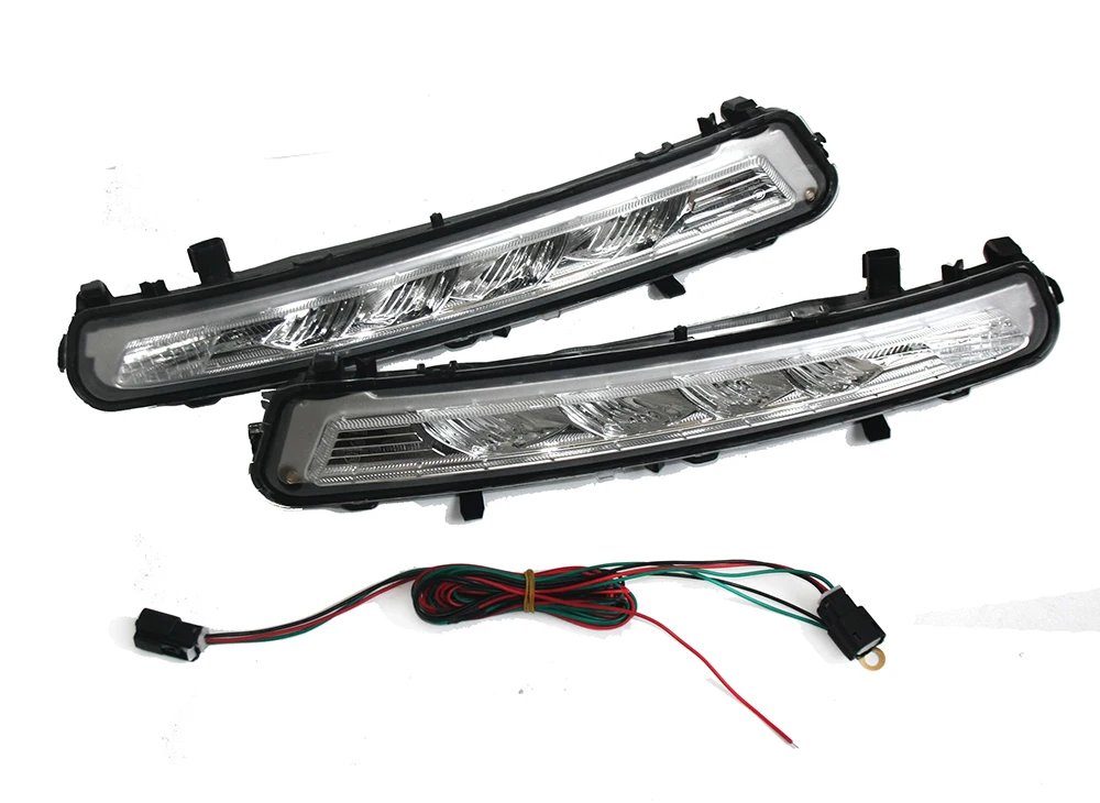 Для 2011~ 2013 Ford MONDEO 2x светодиодный DRL Вождения Дневные ходовые дневные Противотуманные фары светильник