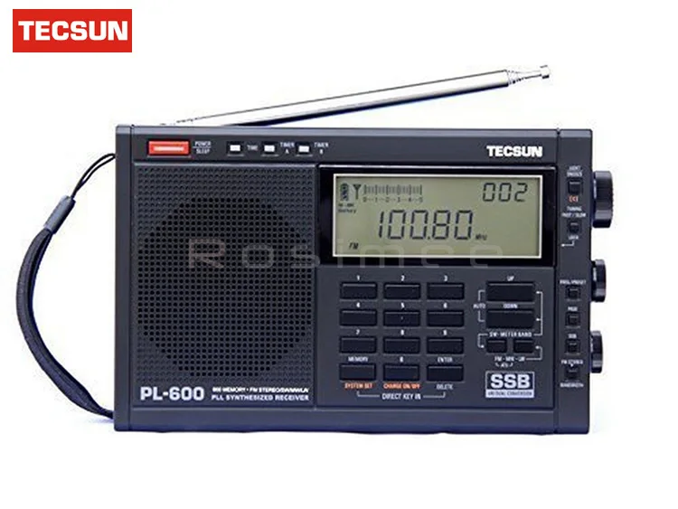 Tecsun PL-600 Полнодиапазонный FM/MW/SW-SBB коротковолновое радио SSB приемник Цифровой стерео радио портативный высокочувствительное радио