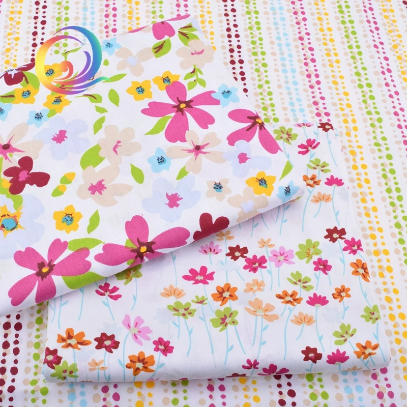 Саржевая хлопчатобумажная ткань с принтом для сделай сам квилтинга шитья/ткань