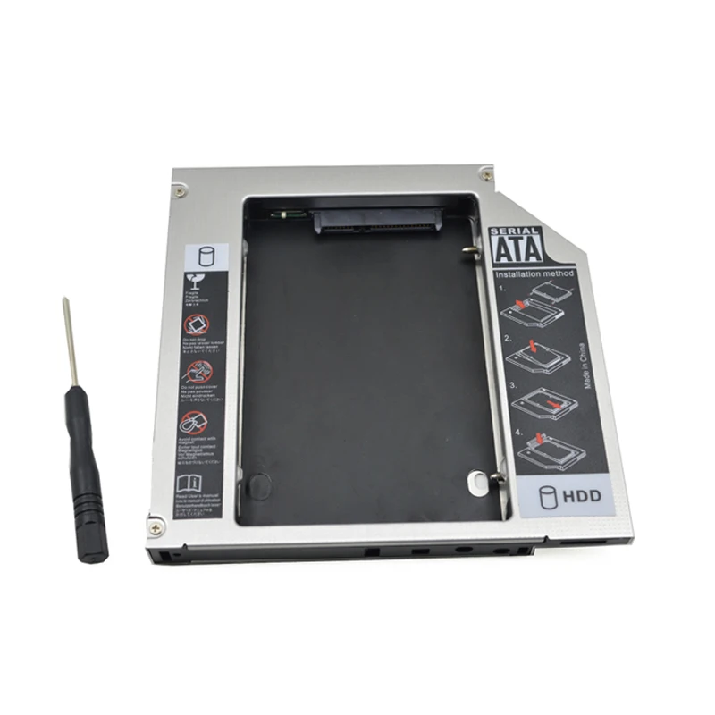 Алюминий Универсальный интерфейс SATA 3 0 HDD Caddy 9 5 мм для 2 &quot9 мм/9 SSD чехол Корпус