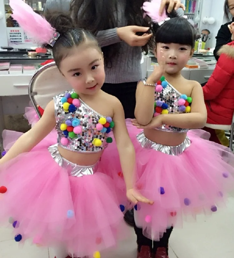 2017 новые джазовые танцевальные костюмы балетное платье пачка с блестками для