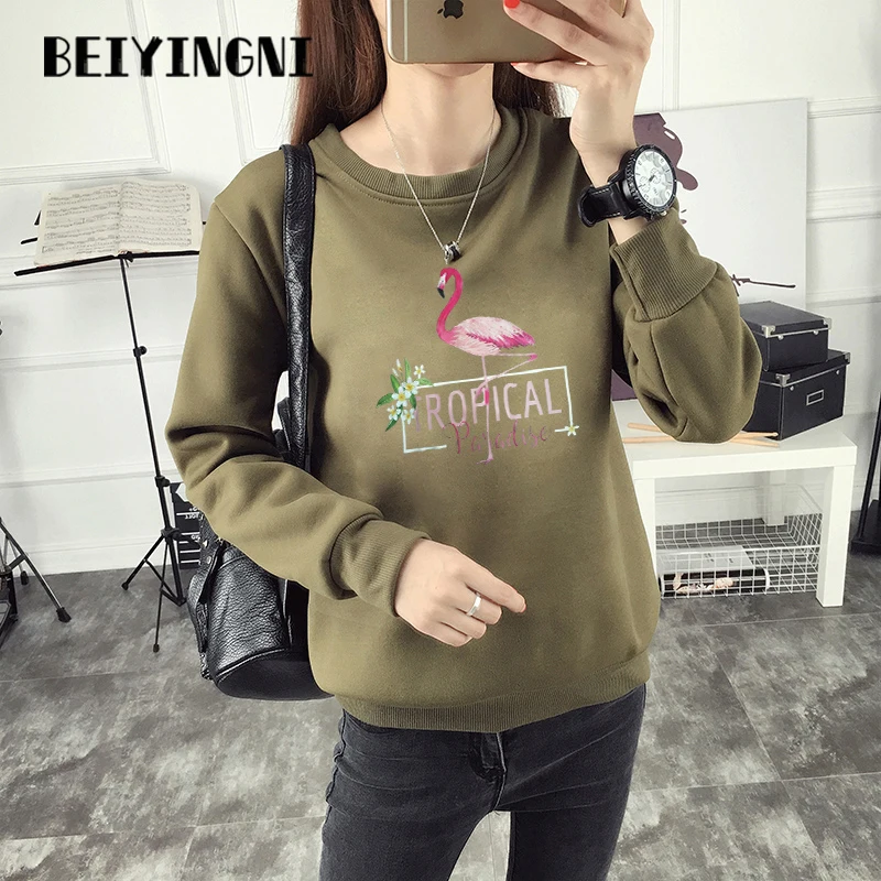 Beiyingni Женская толстовка с принтом из мультфильма BF плюс размер винтажные женские