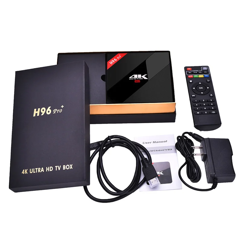 H96 Pro + HDMI Smart Android Tv Box 7 1 Amlogic S912 RAM 2 Гб 3 ГБ ROM 16 1000 м LAN Bluetooth 4 4K медиаплеер
