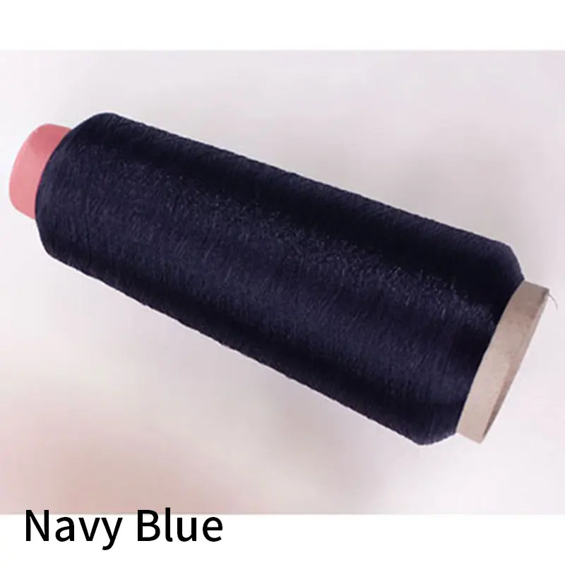 Navy Blue Нитки золотой металлик Серебряный шелк компьютерная вышивка Diy Вышивка крестиком линия для шитья Золотая тонкая проволока - Цвет: Navy Blue