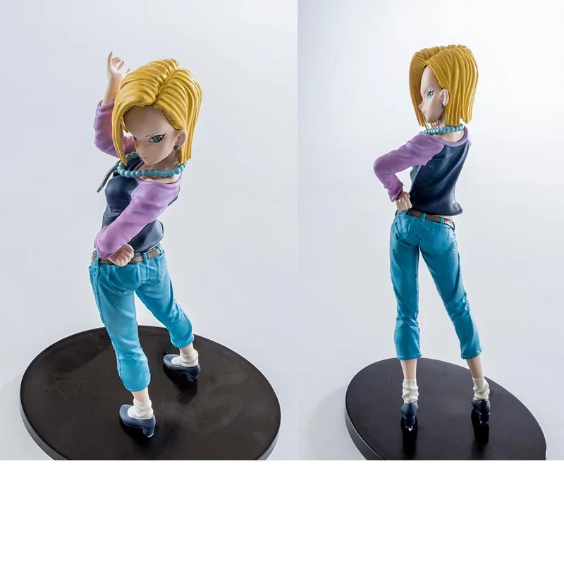 Dragon Ball для Android 18 ПВХ фигурку Модель игрушки Аниме Драконий жемчуг Z DIY Дисплей