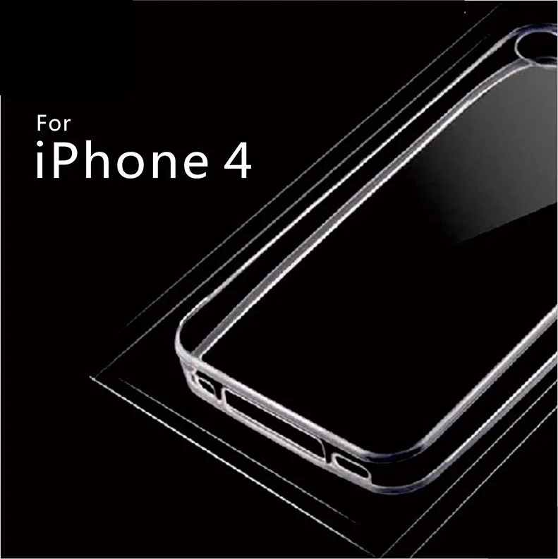 Новинка 2017 года Прозрачный чехол для iPhone 4 IPhone 4S мягкий гель кремнезема ТПУ
