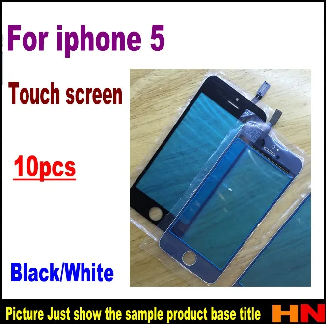 10 шт. переднее стекло для объектива + сенсорный экран iPhone 5 | Мобильные телефоны и