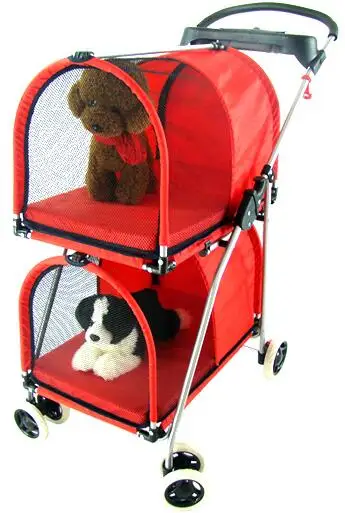 Складная коляска для собак Twins портативная двойная домашних животных моющаяся