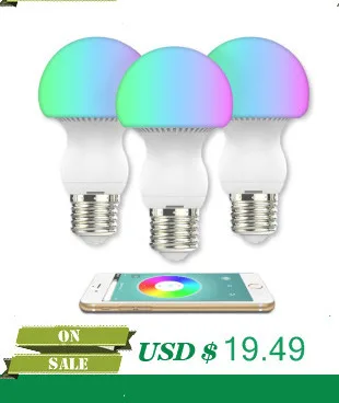 Bluetooth LED Bulb E27 RGBW 6W Bluetooth 4.0 Smart LED Light Bulb Timer Color Changeable By IOS / Android APP Dimmable AC85-265V