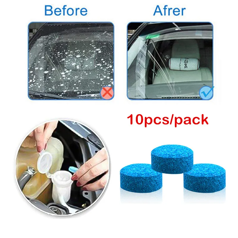 

10PCS Universal Car wiper cleaner solid concentrated glass water car windshield window cleaner Wiper water tank additive