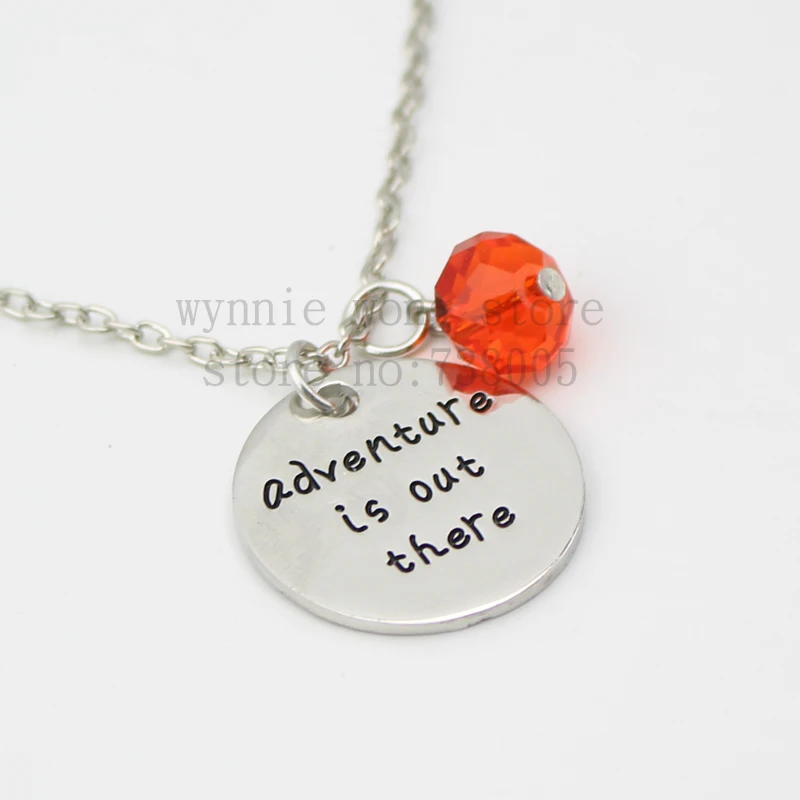 Новинка 2015 вдохновляющее ожерелье Приключения там серебряное с кулоном из