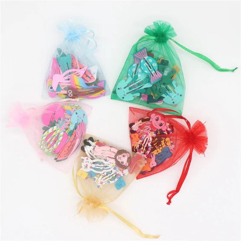 20 шт. заколки для волос металлические девочек аксессуары детские с принтом