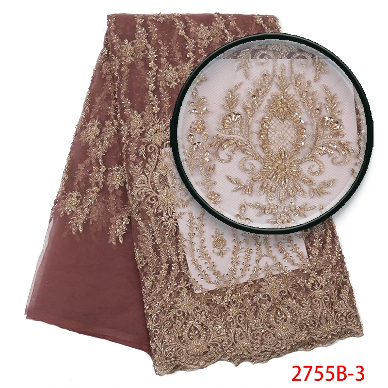 Хиджаб украшенный бисером кружевная ткань 2019 модная африканская