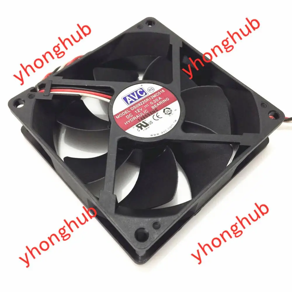 AVC DS09225R12MC018 DC 12V 0.2A 92x92x25mm Server Cooling Fan | Case Fans