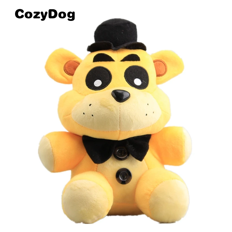 18 CM Golden Freddy Игра Пять ночей у Фредди плюшевая мягкая игрушка кукла Fnaf лисица Фредди Чика клоун мангл Бонни Peluche Игрушки для детей подарок - Цвет: 18 CM Golden Freddy