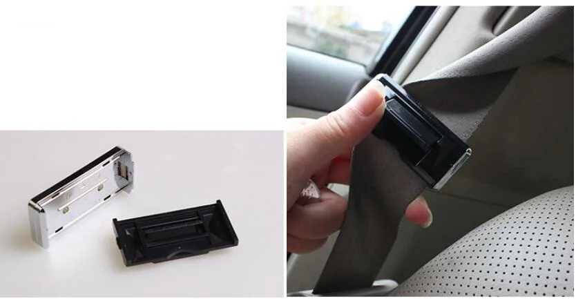 2Pcs/Set Car Seat Belt Buckle Safety Adjusting Clip Tension Adjuster for Auto Vehicles Styling Extension Accessories | Автомобили и
