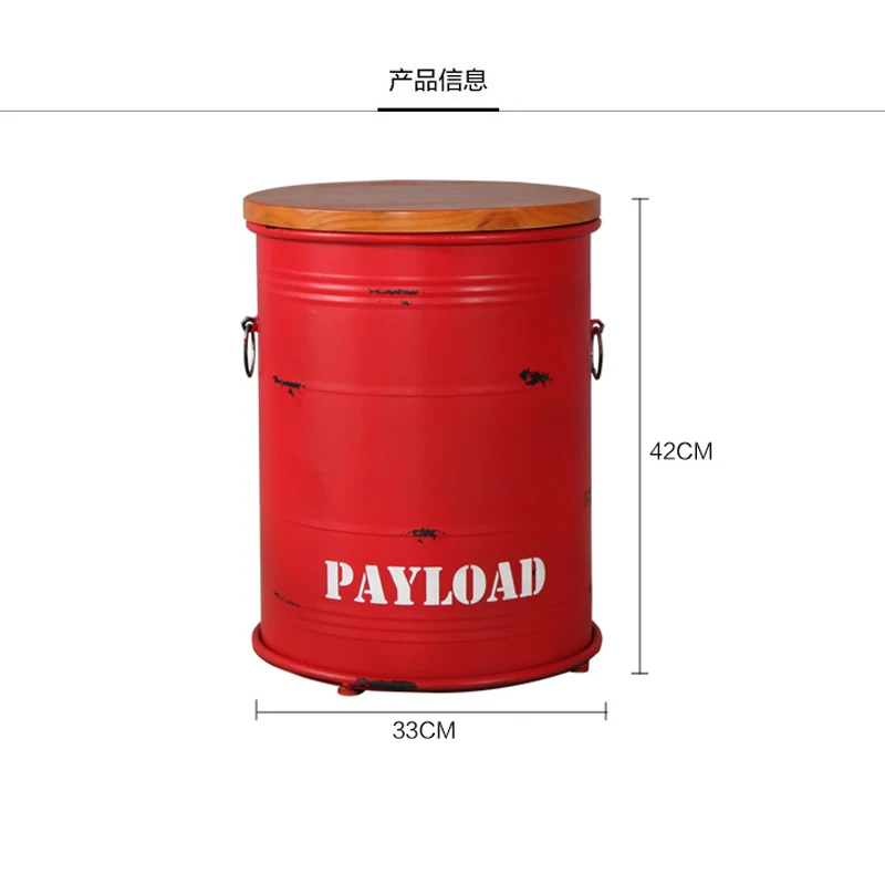 Луи Мода барные стулья бочка для нефти, краска, подставка для вина, круглая Железная бочка, хранение