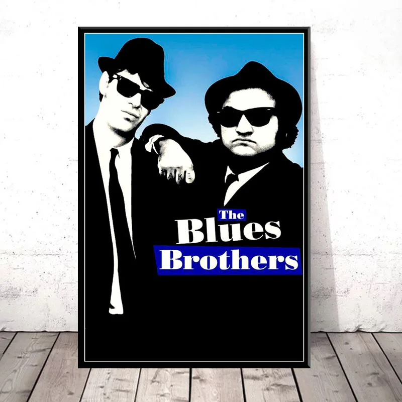 P646 The Blues Brothers 1980 Ретро Винтаж фильм с принтом музыкальной группы живопись