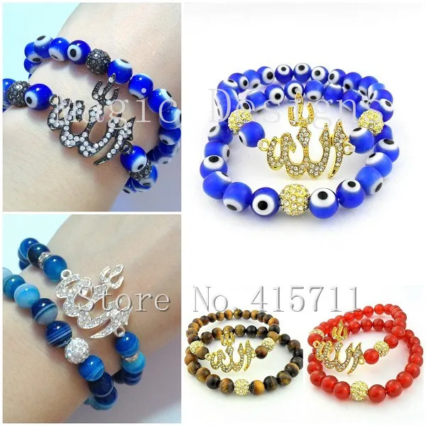 Браслет с бусинами в виде тигрового глаза и сглаза|bracelet set|evil eye beads braceletbead bracelet |
