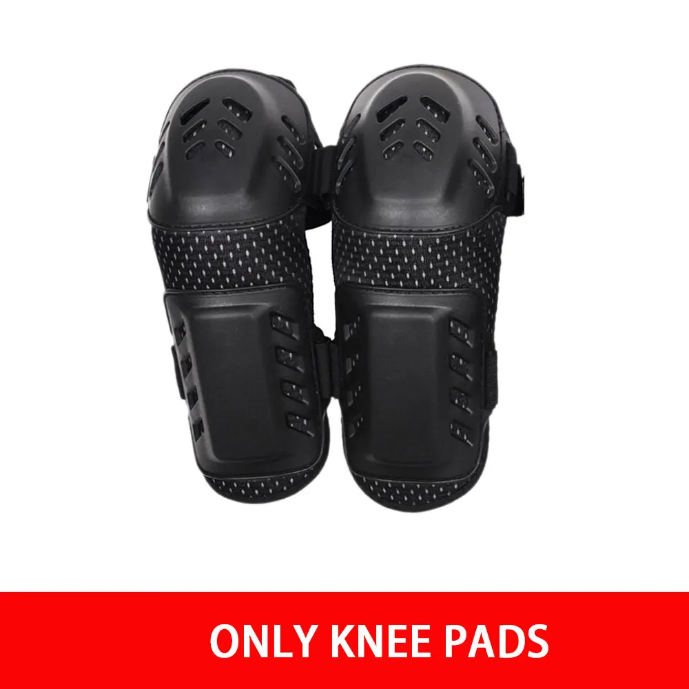 only knee HEROBIKER наколенники для мотоцикла Защитное снаряжение для мотокросса для гонок по бездорожью наколенники+ налокотники набор Noto наколенники мотоциклетное оборудование - Цвет: only knee