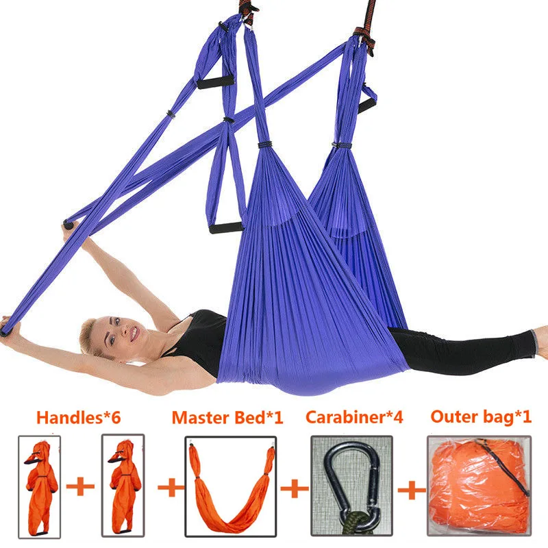Высокая прочность Йога-гамак инверсии Trapeze антигравитации воздушная тяговым yoga