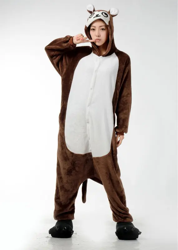Мужские женские обезьянки взрослые животные комбинезоны Onsie пижамы C358 S/M/L/XL|onsies