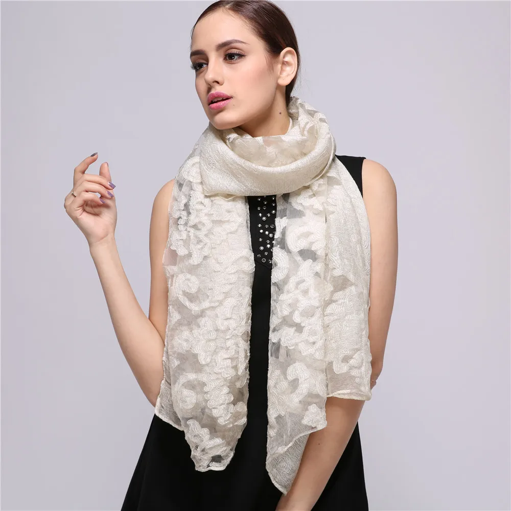 Vomint Scarf silk Luxury Brand Handkerchief 2018 Spring Summer Neck Soft Warp Female Shawl For Women bandana C139 | Аксессуары для