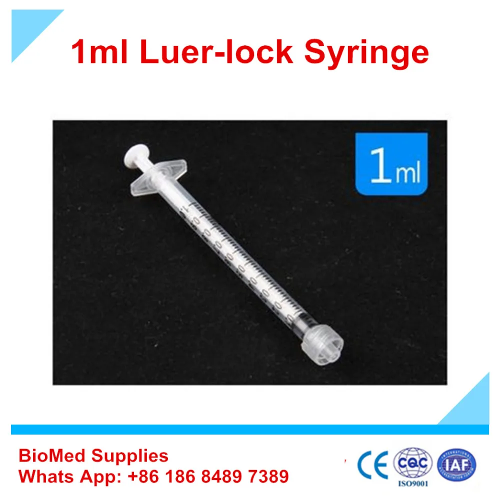 

50pcs 1ml luer lock syringe for skin care PRP use